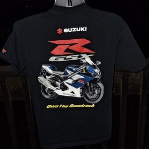 Vintage SUZUKI R GSX Own The Racetrack Motorcycle T Shirt Sz Med